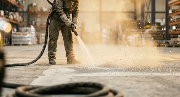 Concrete surface prep