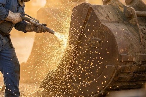 Heavy equipment cleaning